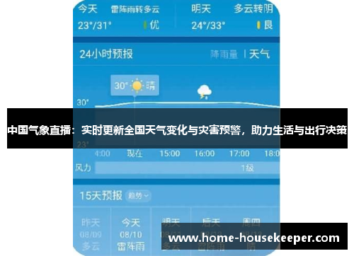 中国气象直播：实时更新全国天气变化与灾害预警，助力生活与出行决策